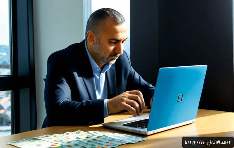 Home 17 프로젝트 관리에서의 비용 절감 방법 - Photorealistic Turkish project manager in a bright modern Istanbul office reviewing a simple project...